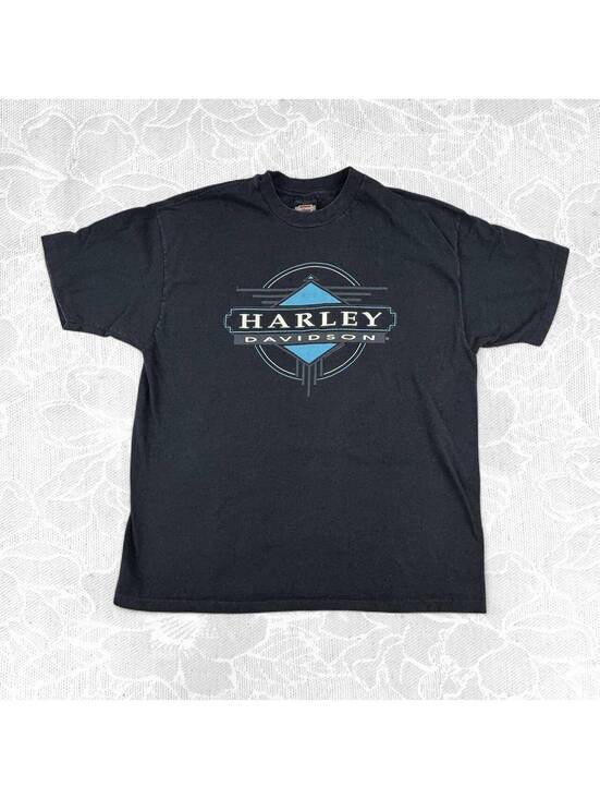 Harley-Davidson Other - Harley-Davidson Vintage 1994 Nice France Black Cotton T-Shirt - XL
